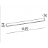 RAFTER 114 LED 3000K natynkowy czarny struktura 40531-M930-D9-00-12